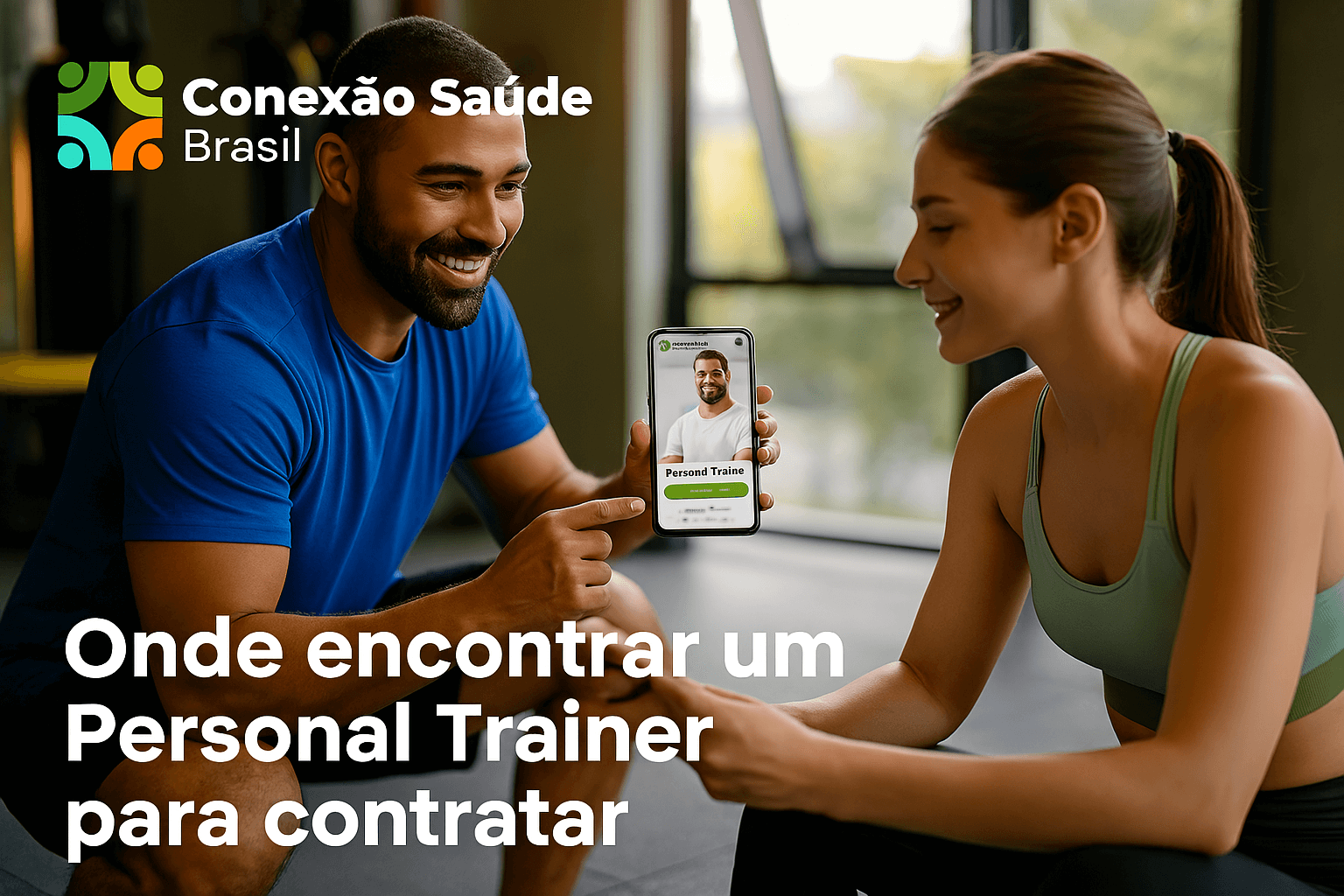 Cliente contratando Personal Trainer pela plataforma Conexão Saúde Brasil
