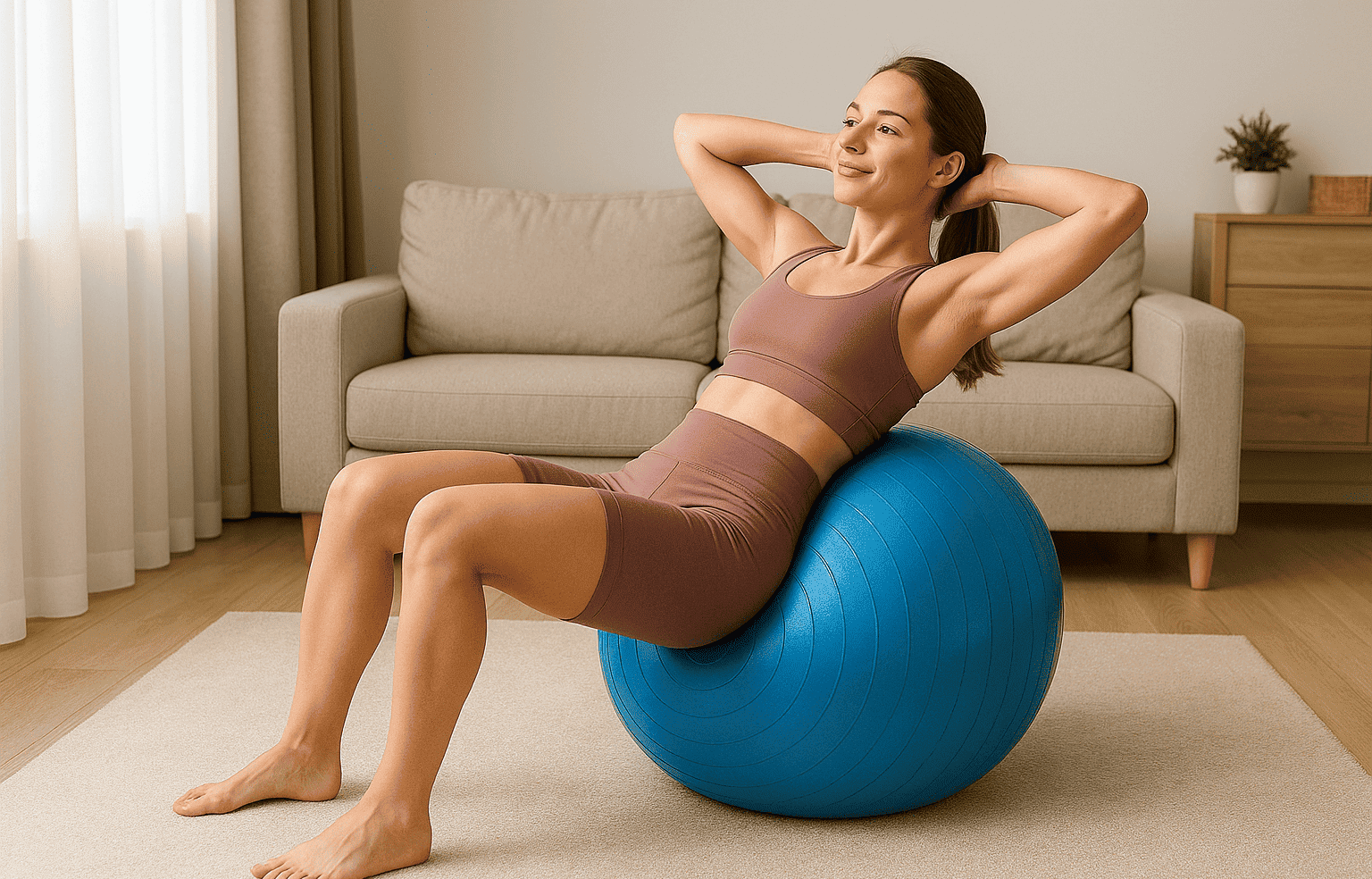Mulher Bola Pilates - Post