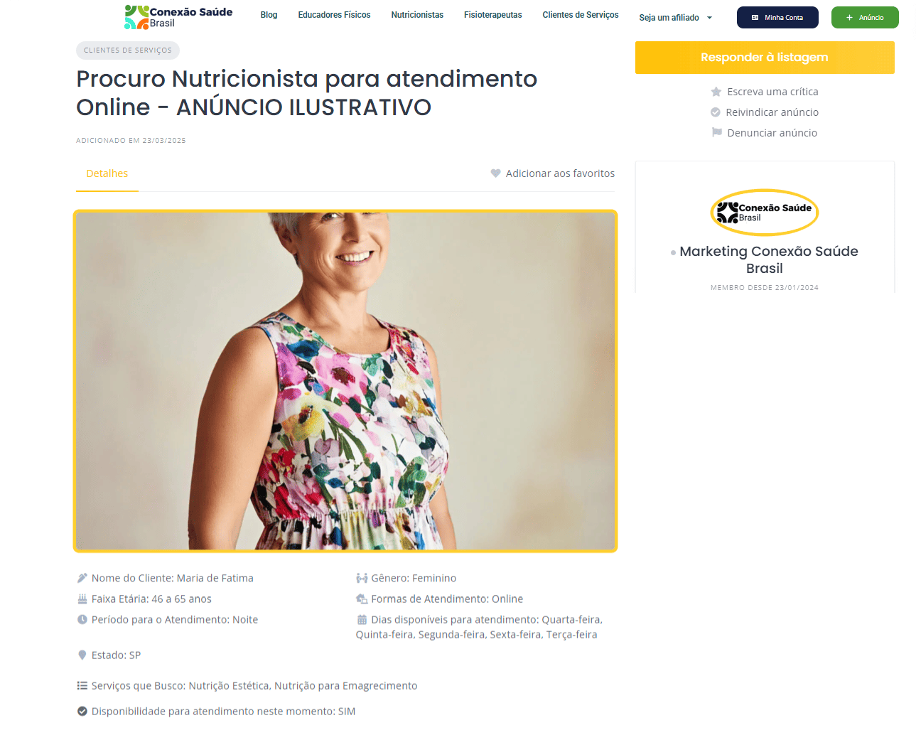 Pagina Clients Exemplo