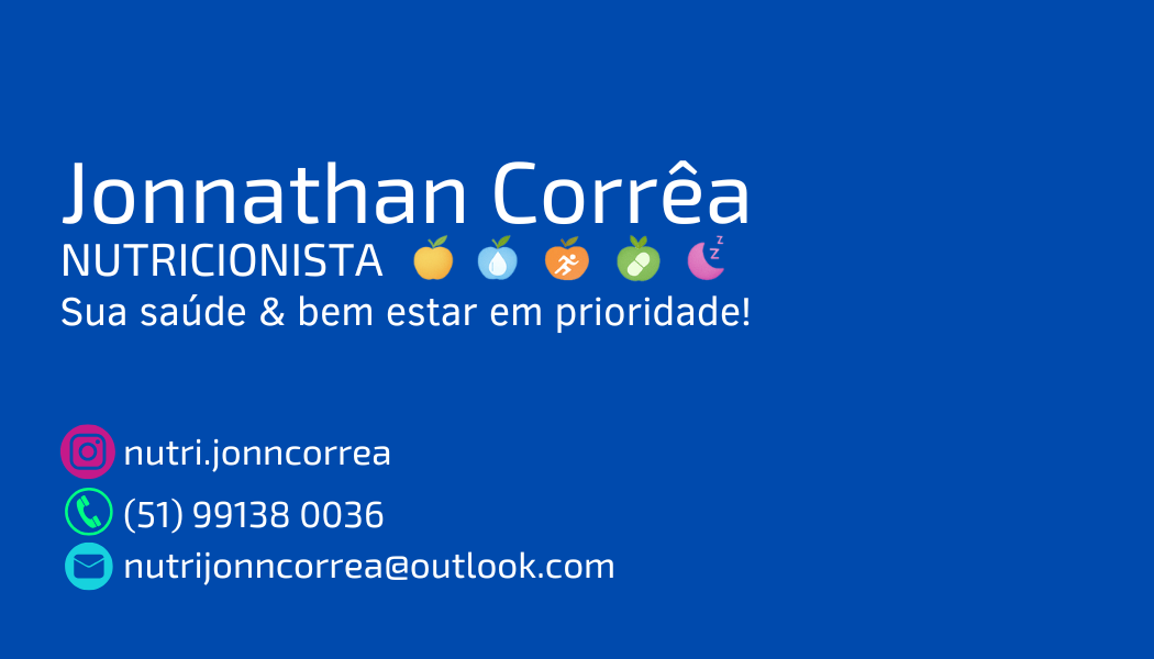 Nutricionista - Esportivo, comportamental e cirúrgico